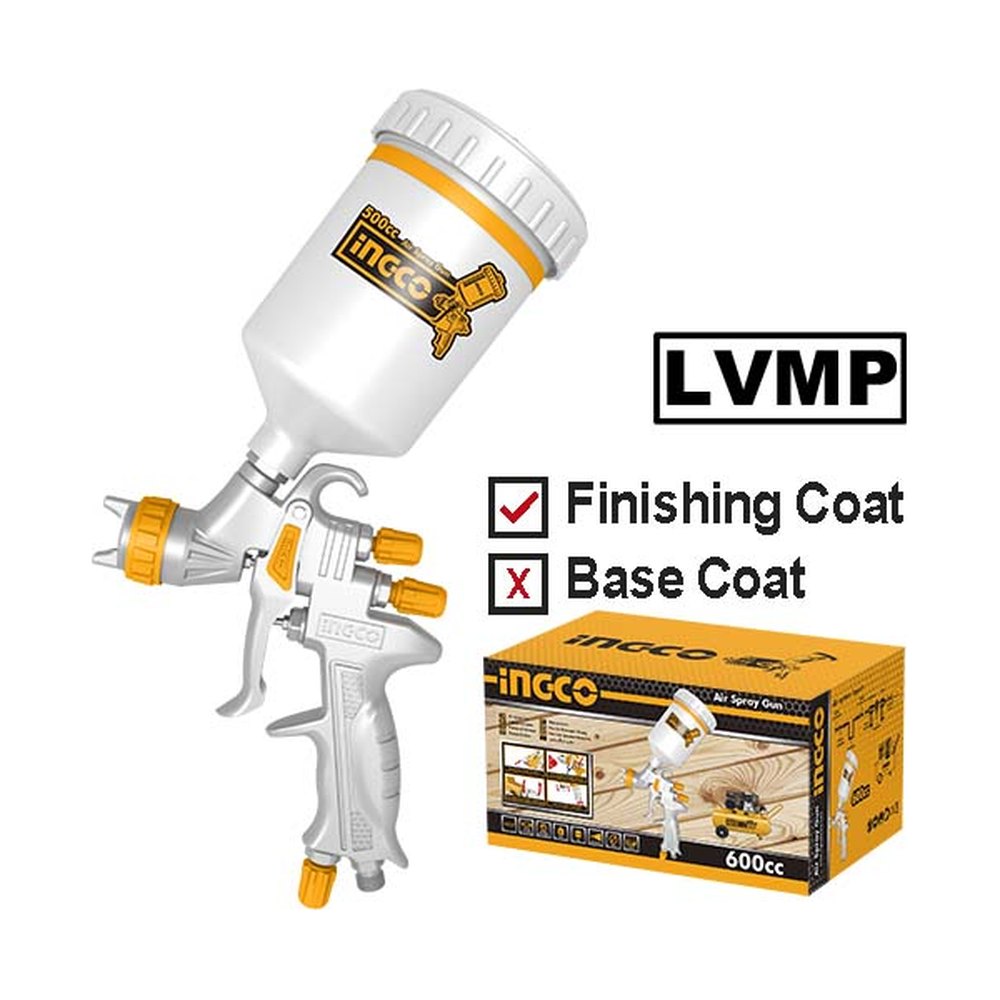 INGCO Air Spray Gun 600cc 1.3mm