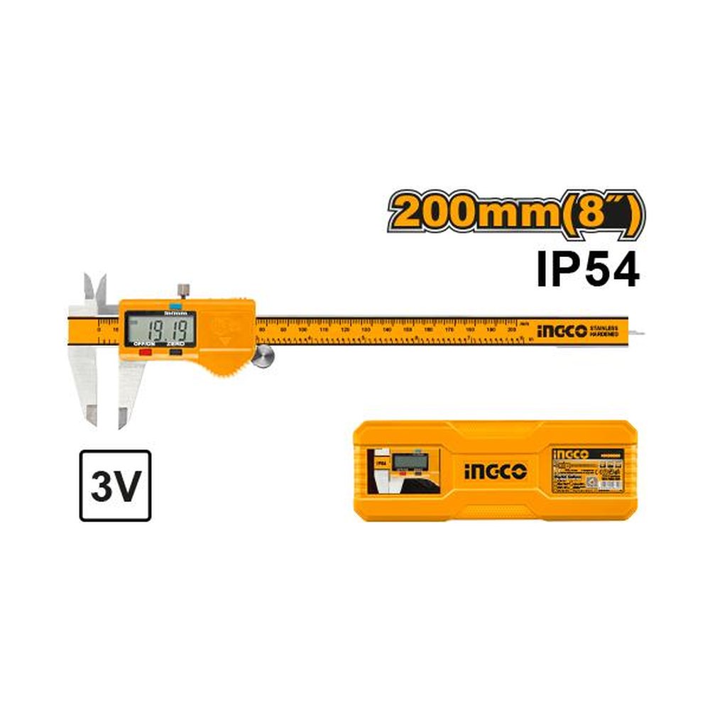 INGCO Digital Caliper 200mm (8")