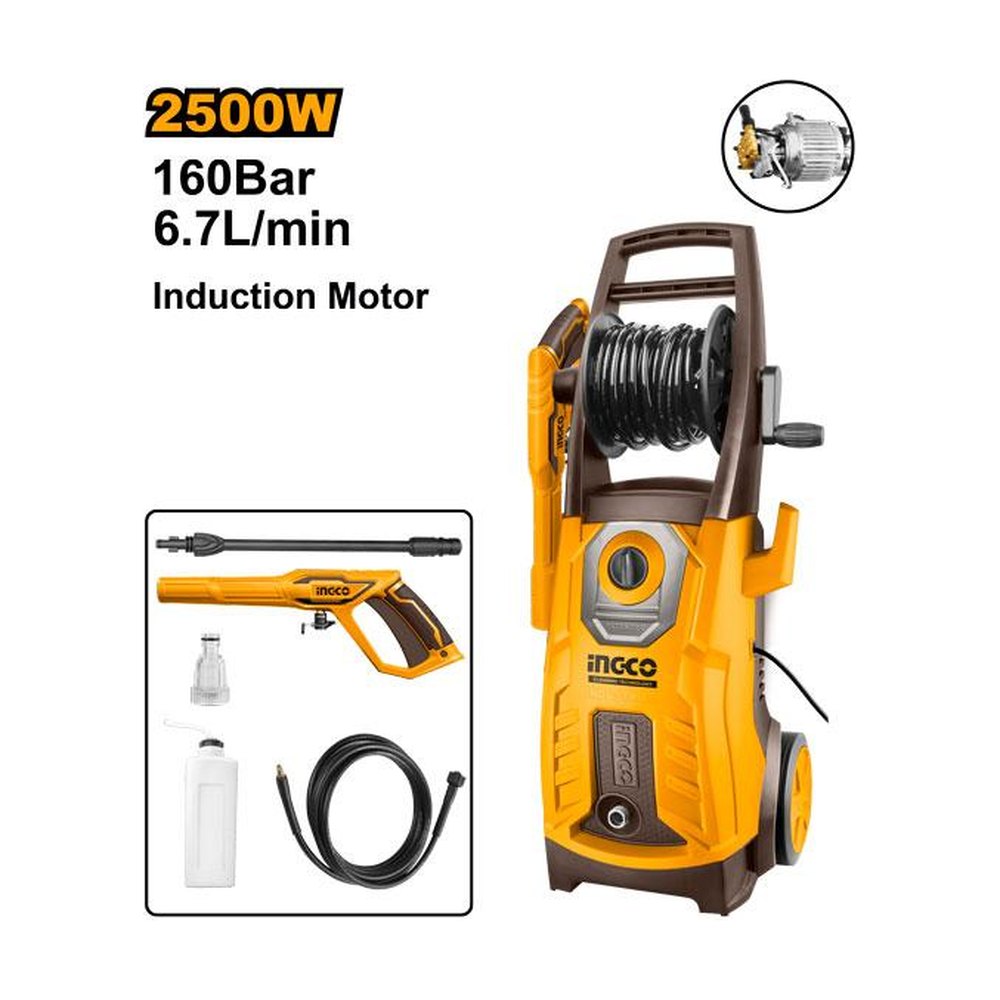 INGCO High Pressure Washer 2500W 160 Bar