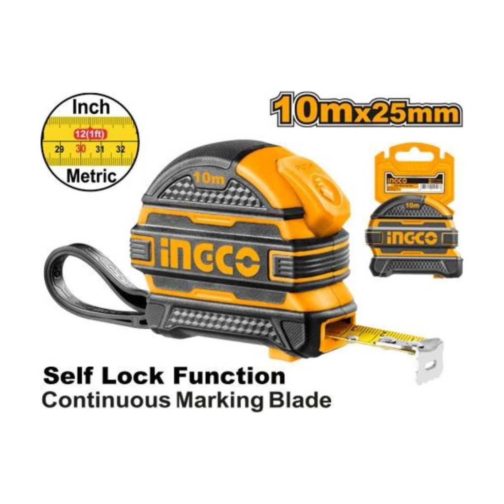 INGCO Steel Measuring Tape 10m x 25mm