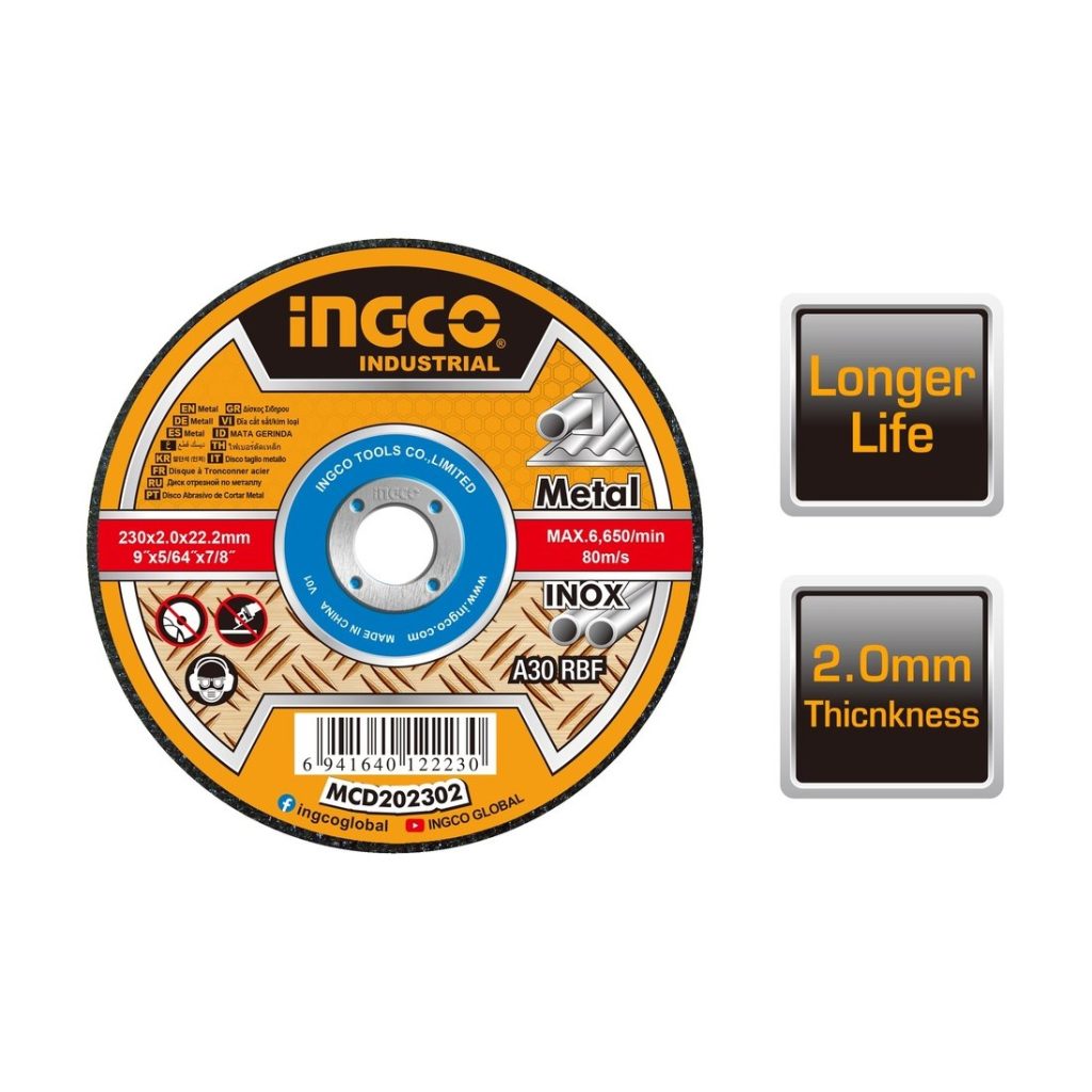 INGCO Metal Cutting Disc 230mm x 2mm