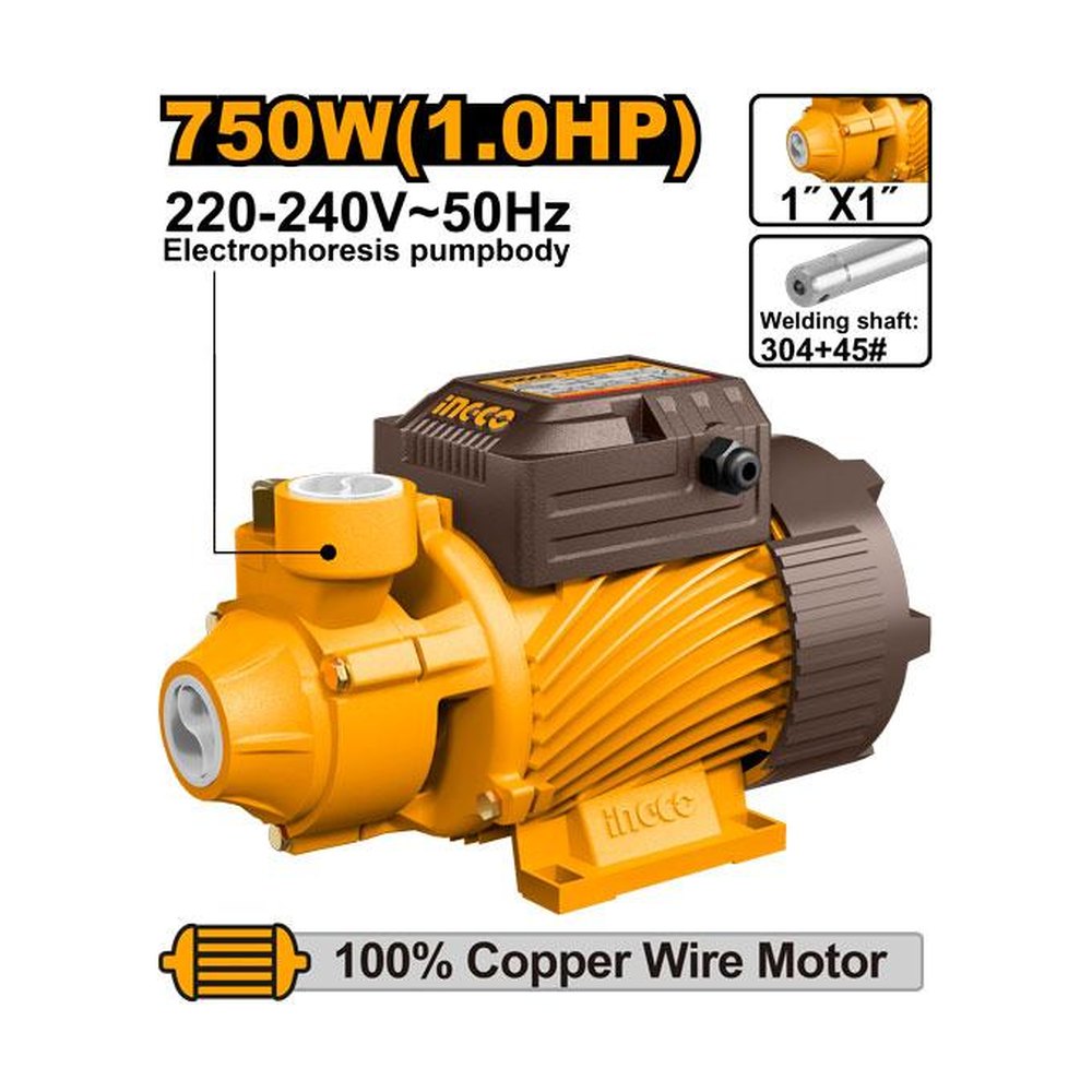 INGCO Peripheral Water Pump 750W (1HP)
